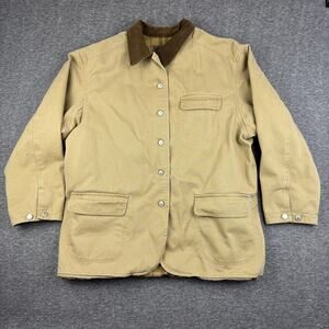 Vintage Jones Jeans Women's Barn Coat Chore Jacket XL 100% Cotton Button Up